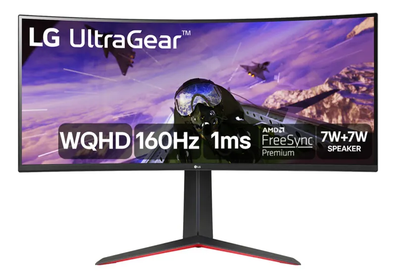Imagem do produto: Monitor Gamer LG UltraGear Curvo 34'' 2K WQHD 160Hz